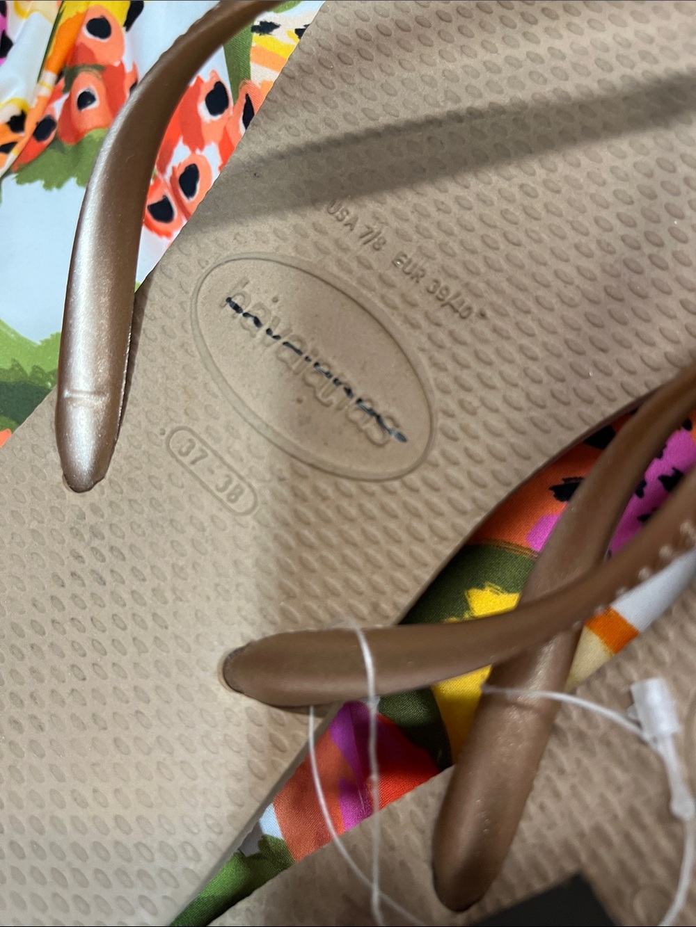 Havaianas Crystal Flip Flops 7/8 New wtags - Picture 7 of 7